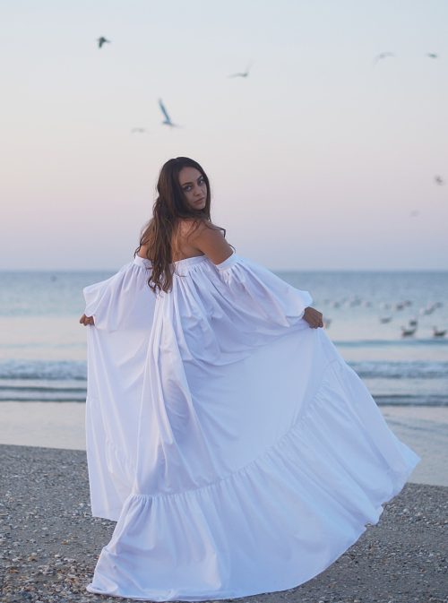 ’’ ONCE UPON A TIME’’ LONG RUFFLE DRESS